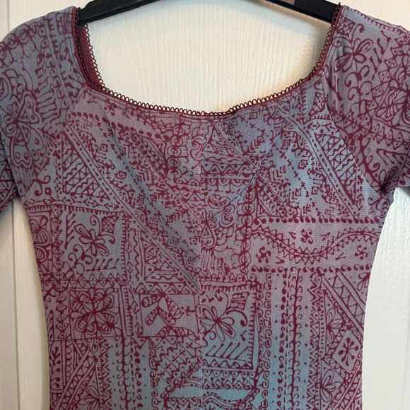 VTG Anthropologie Weston Wear Dress  Size Medium Witchy‎ Whimsigoth Bodycon Mesh - Picture 8 of 12